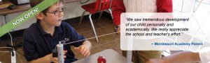 a child practicing writing skills using Montessori sandpaper letters