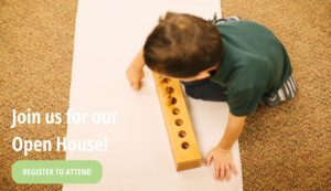 students learning to tell time with Montessori clock materials